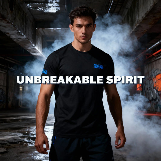 Man Tee Shirt - 666 Ice Blue PERSEVERANCE666 SPORTSWEAR