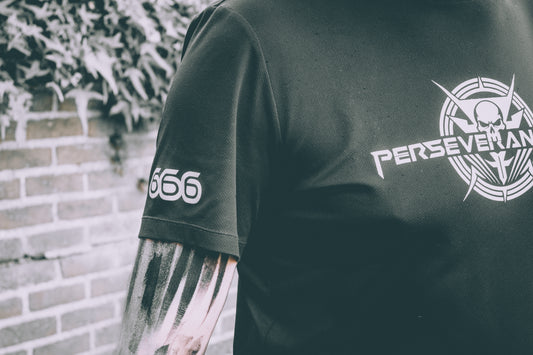 Men Tee Shirt - Grey Metal Powered