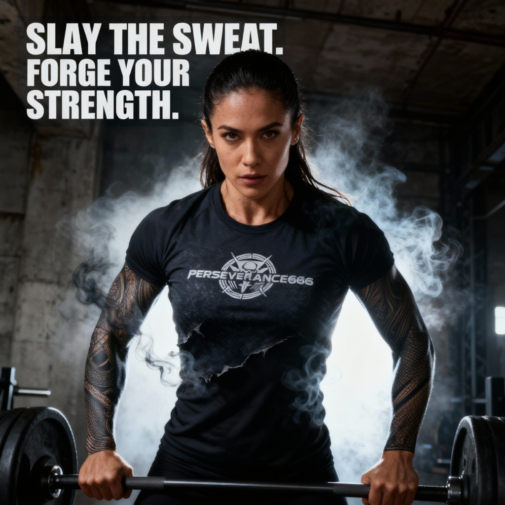 Woman Tee Shirt - Grey Metal Powered