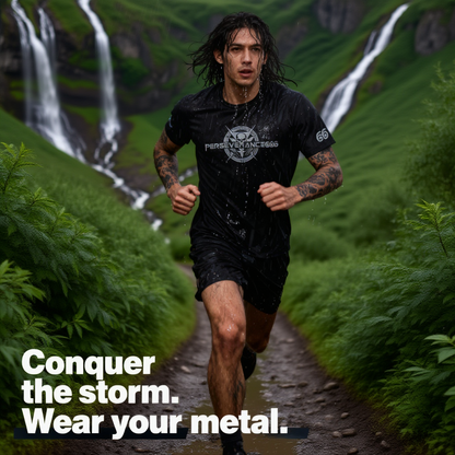 Man Tee Shirt - Grey Metal Powered