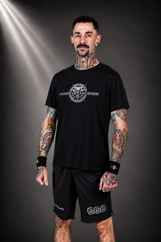Men's Black Shirt - Metal Powered