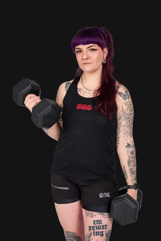 Woman Tanktop - 666 Devils Red PERSEVERANCE666 SPORTSWEAR