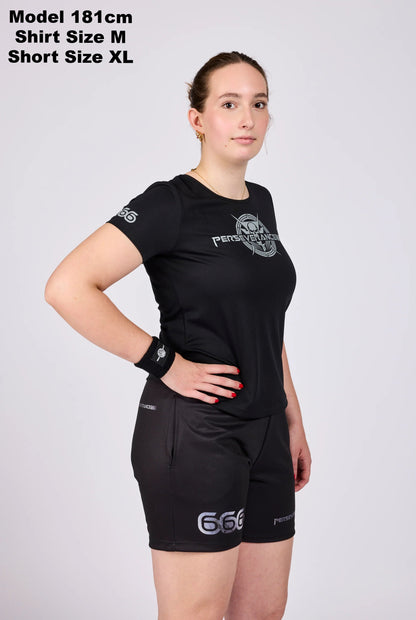 Woman Tee Shirt - Grey Metal Powered