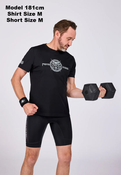 Man Tee Shirt - Grey Metal Powered